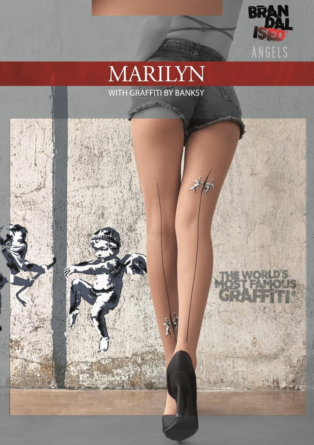 Unihop sa motivom grafita BANKSI ANGELS MARILIN