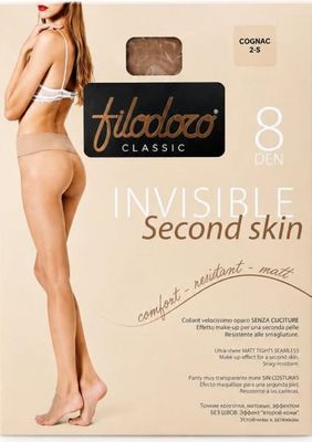 Filodoro Invisible 8 Den Bešavne Čarape sa 27% Likrom | Battini Intimo