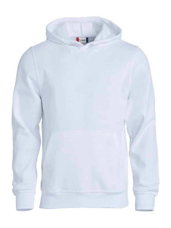 Basic Hoody JR, FARGE: White, STØRRELSE: 90/100