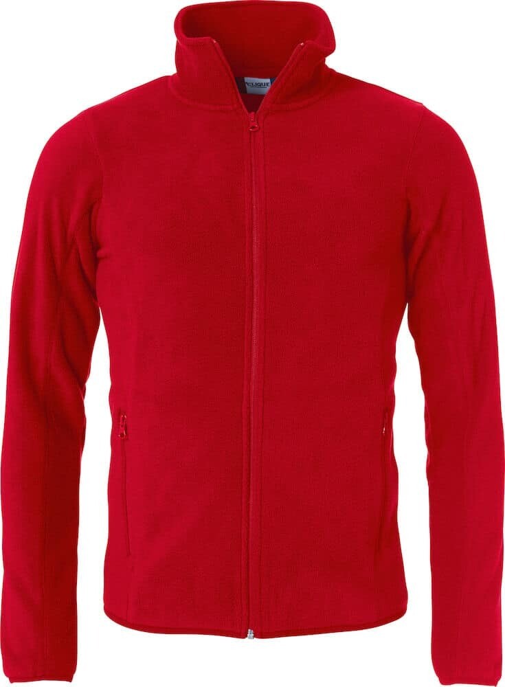 Basic Polar Fleece Jacket, FARGE: Red, STØRRELSE: 4XL