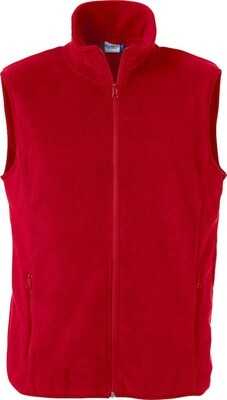 Basic Polar Fleece Vest, FARGE: Red, STØRRELSE: 4XL