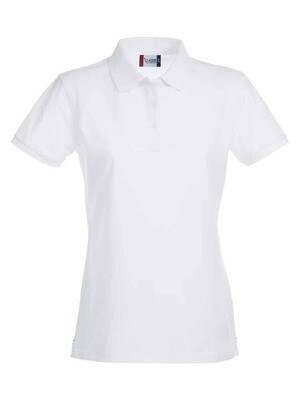 Stretch Premium Polo Ladies, FARGE: White, STØRRELSE: XS