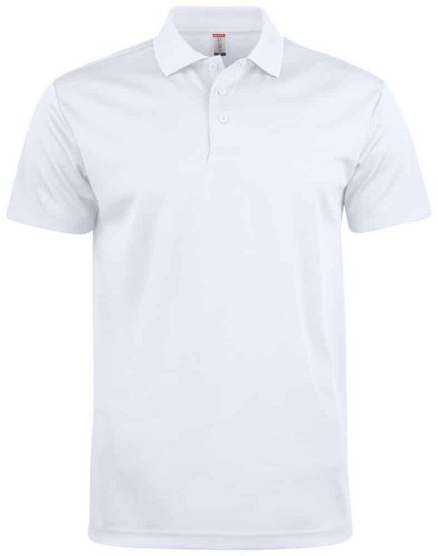 Basic Active Polo, FARGE: White, STØRRELSE: 4XL