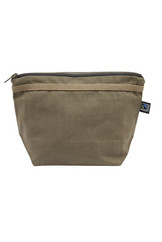 Canvas Toilet Case (GOTS), FARGE: Dk Olive, STØRRELSE: One size