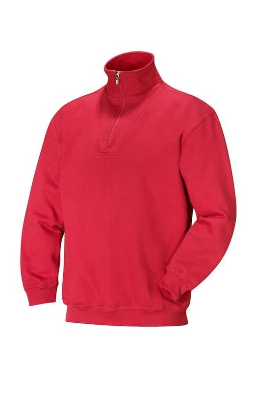 Portland Half Zip, FARGE: Red, STØRRELSE: XS