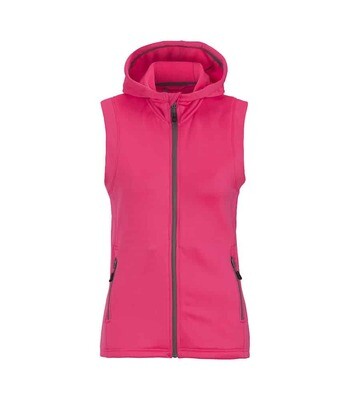 Zamora Hooded Vest Woman, FARGE: Neon Pink, STØRRELSE: XS