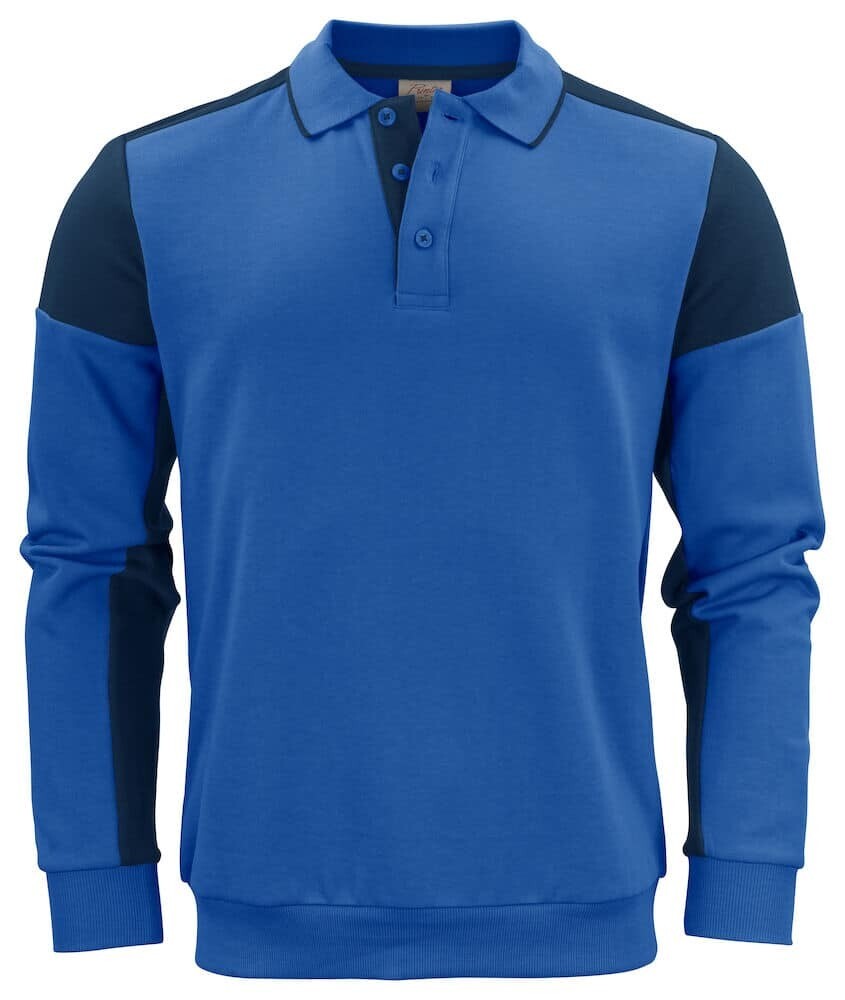 Prime Polosweater, FARGE: Blue/Navy, STØRRELSE: 4XL