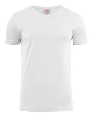 Heavy V T-shirt, FARGE: White, STØRRELSE: 4XL