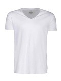 Whailford Organic Slub V-neck, FARGE: White, STØRRELSE: S