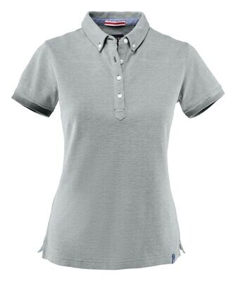 Larkford Lady Polo, FARGE: Grey Melange, STØRRELSE: XS