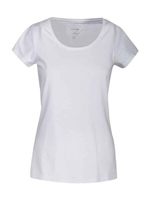 Twoville Lady Organic Slub U-neck, FARGE: White, STØRRELSE: XS