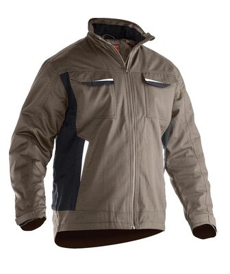 Poly Cotton Padded Jacket, FARGE: Khaki, STØRRELSE: XS