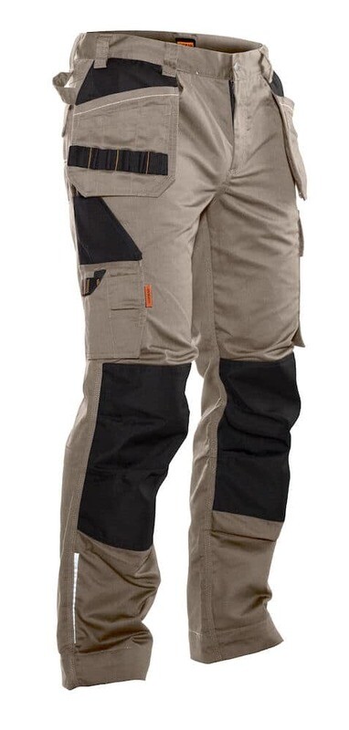 Poly Cotton HP Work Trousers, FARGE: Khaki/Black, STØRRELSE: C42