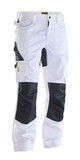 Service trousers Stretch, FARGE: White/Black, STØRRELSE: C42