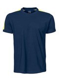 2019 T-Shirt S/S, FARGE: Navy/Yellow, STØRRELSE: 4XL