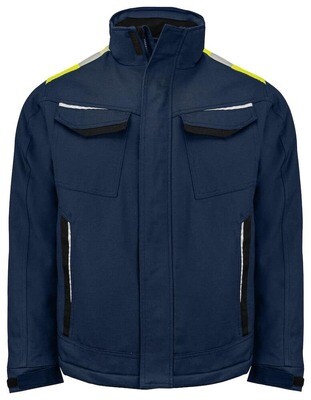 5438 Padded Jacket, FARGE: Navy/Yellow, STØRRELSE: 4XL