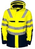 6418 Padded HV Jacket, FARGE: Yellow/Navy, STØRRELSE: XS