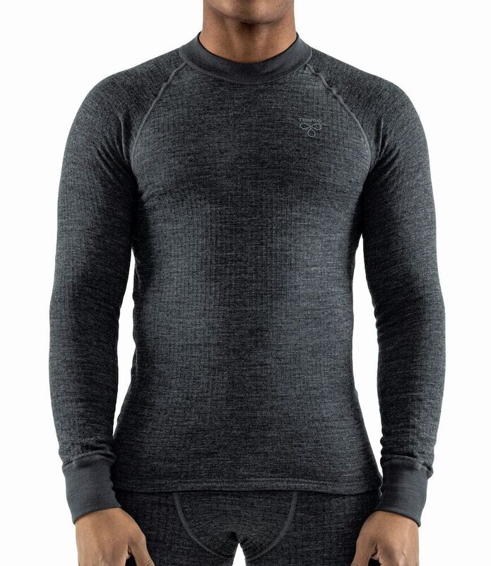 Round neck LS, FARGE: Grey Melange, STØRRELSE: S