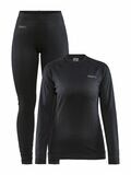 Core Dry Baselayer Set W, FARGE: Black, STØRRELSE: XS