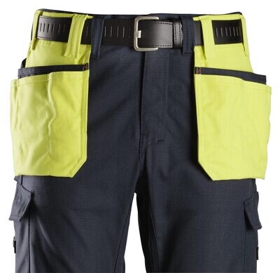 ProtecWork, Flammehemmende Multifunksjonelle hylsterlommer for belte, FARGE: 6695 - High Visibility Yellow - Navy (1)