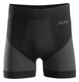 LiteWork, 37.5® Sømløst undertøy boksershorts, FARGE: 0418 - Black - Grey (1), STØRRELSE: STR: L