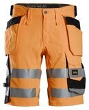 High-Vis Shorts med stretch og hylsterlommer, Klasse 1, FARGE: 5504 - High Visibility Orange - Black (1), STØRRELSE: STR: 44