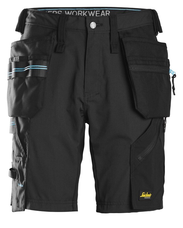 LiteWork, 37.5® Arbeidsshorts med hylsterlommer, FARGE: 0404 - Black, STØRRELSE: STR: 44