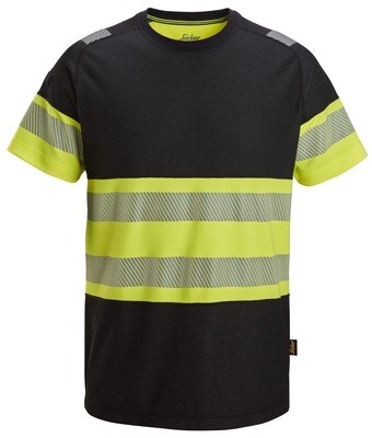 High-Vis T-skjorte, Klasse 1, FARGE: 0466 - Black - High Visibility Yellow (1), STØRRELSE: STR: 3XL