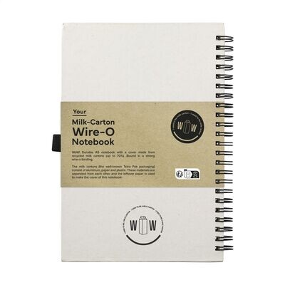 Milk-Carton Wire-O Notebook A5 notatbok