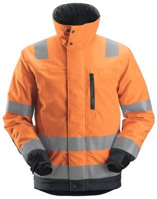 High-Vis 37.5® Vinterjakke, Klasse 3, FARGE: 5558 - High Visibility Orange\Steel Grey, STØRRELSE: STR: XS