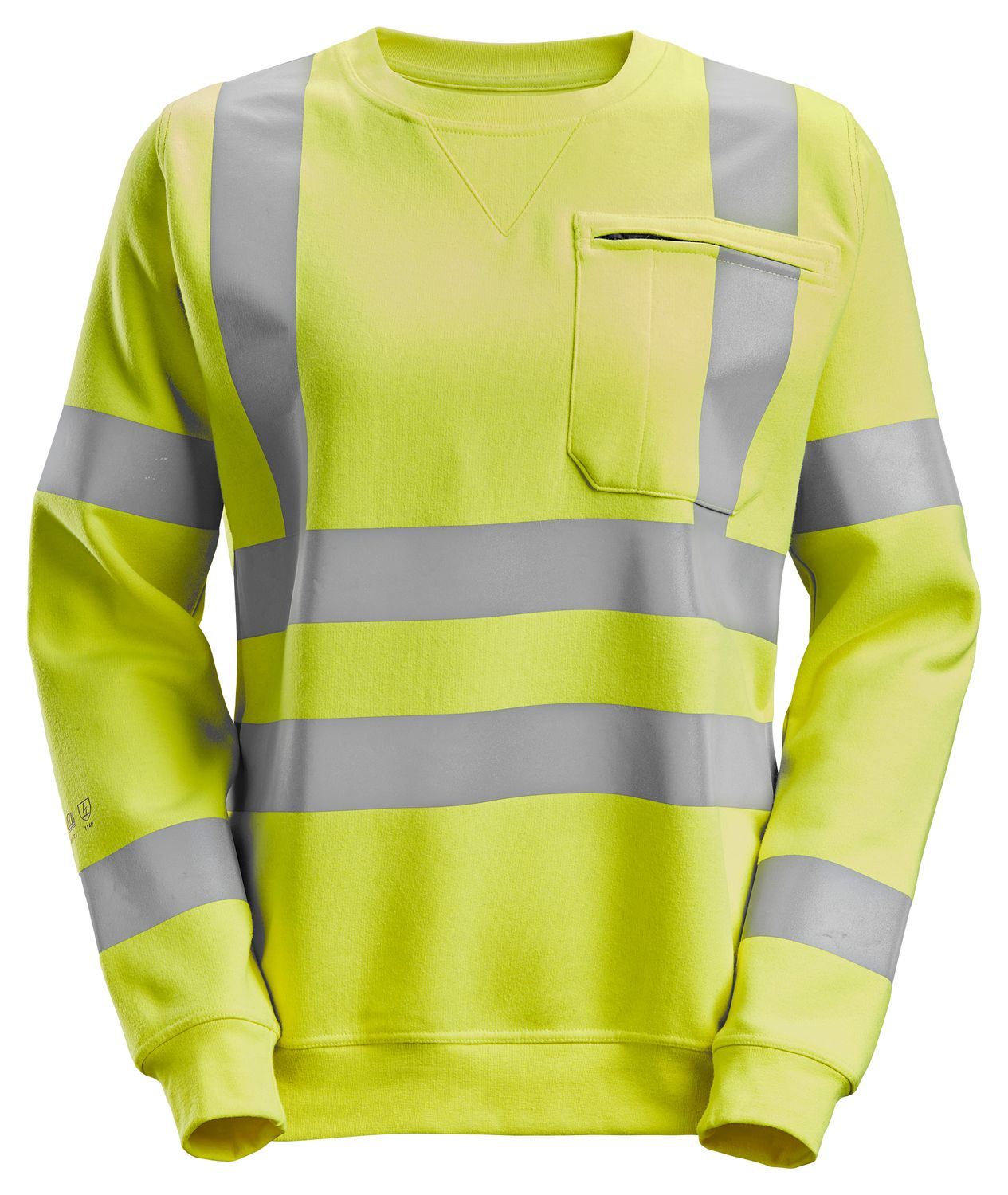 ProtecWork, Flammehemmende Genser for dame, Klasse 3/2, FARGE: 6600 - High Visibility Yellow, STØRRELSE: Str: XS gul