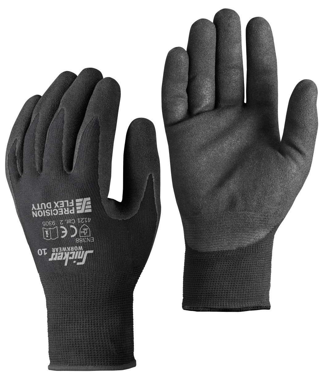 9390 Arbeidshansker Precision Flex Duty 100 par, FARGE: 0404 - Black, STØRRELSE: STR: 7