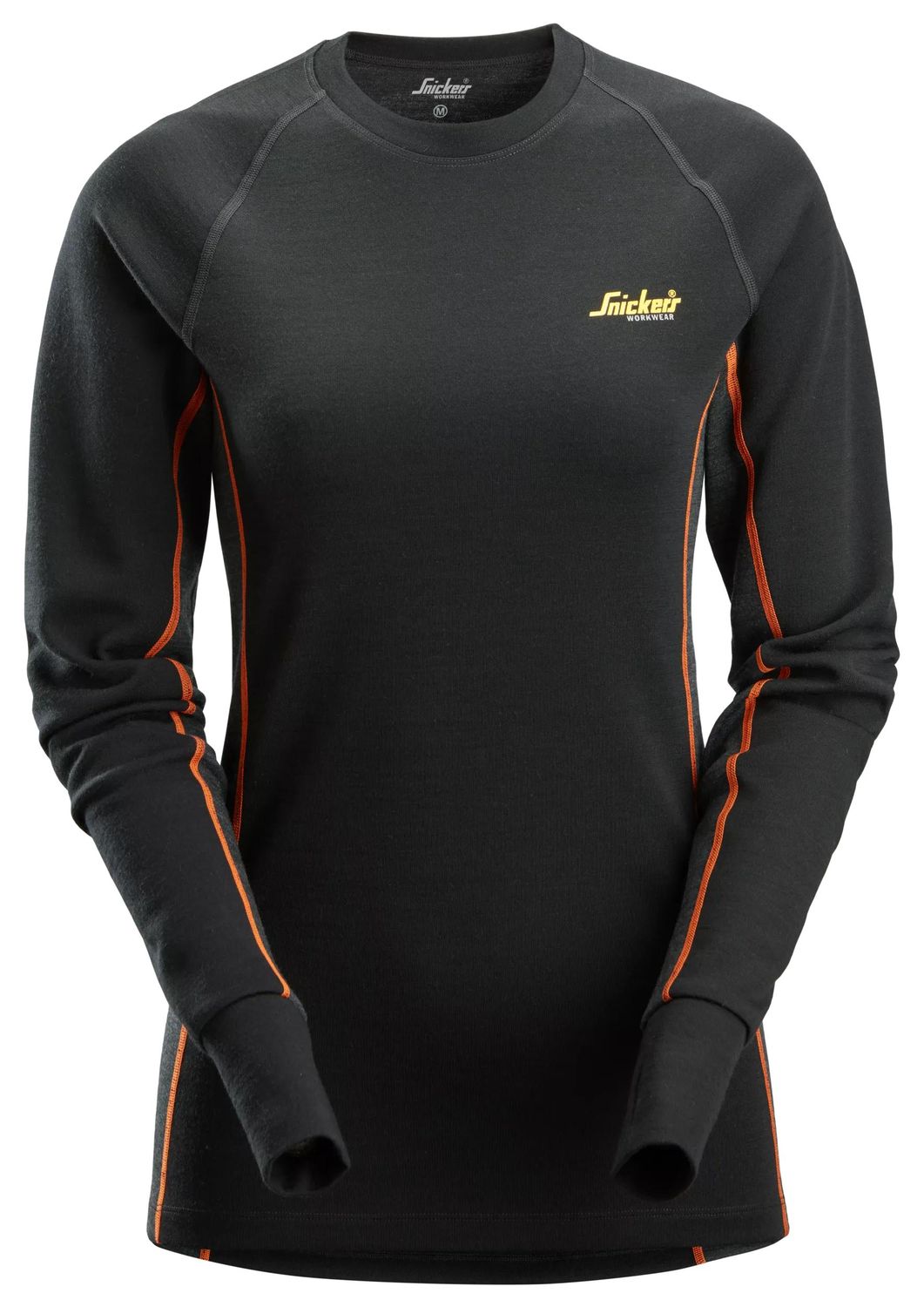 9470 Undertrøye i merinoull for dame, FARGE: 0498 - Black\Anthracite Melange, STØRRELSE: MERINOULL STR: XS
