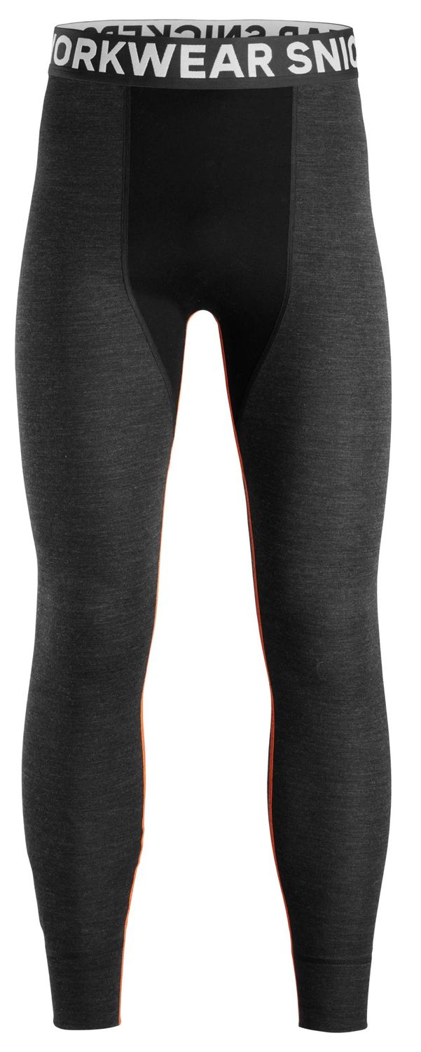 9481 Stillongs i merinoull, FARGE: 9804 - Anthracite Melange\Black, STØRRELSE: SORT/MGRÅ STR: XS