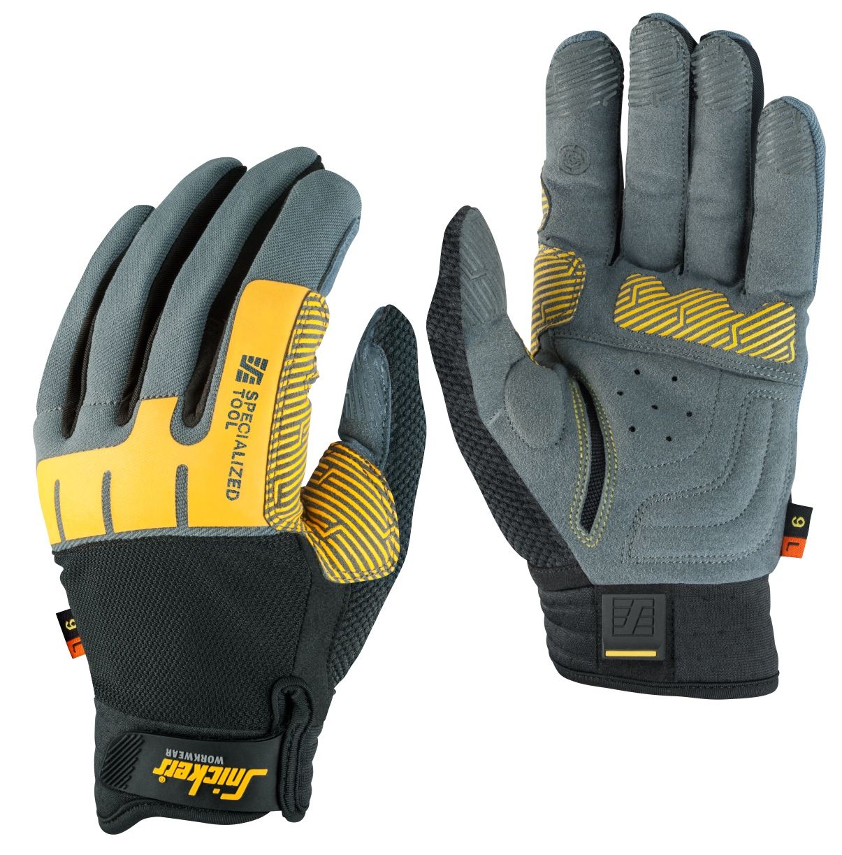 9597 Arbeidshanske Specialized Tool, venstre, FARGE: 4804 - Stone Grey - Black (1), STØRRELSE: STR: 7