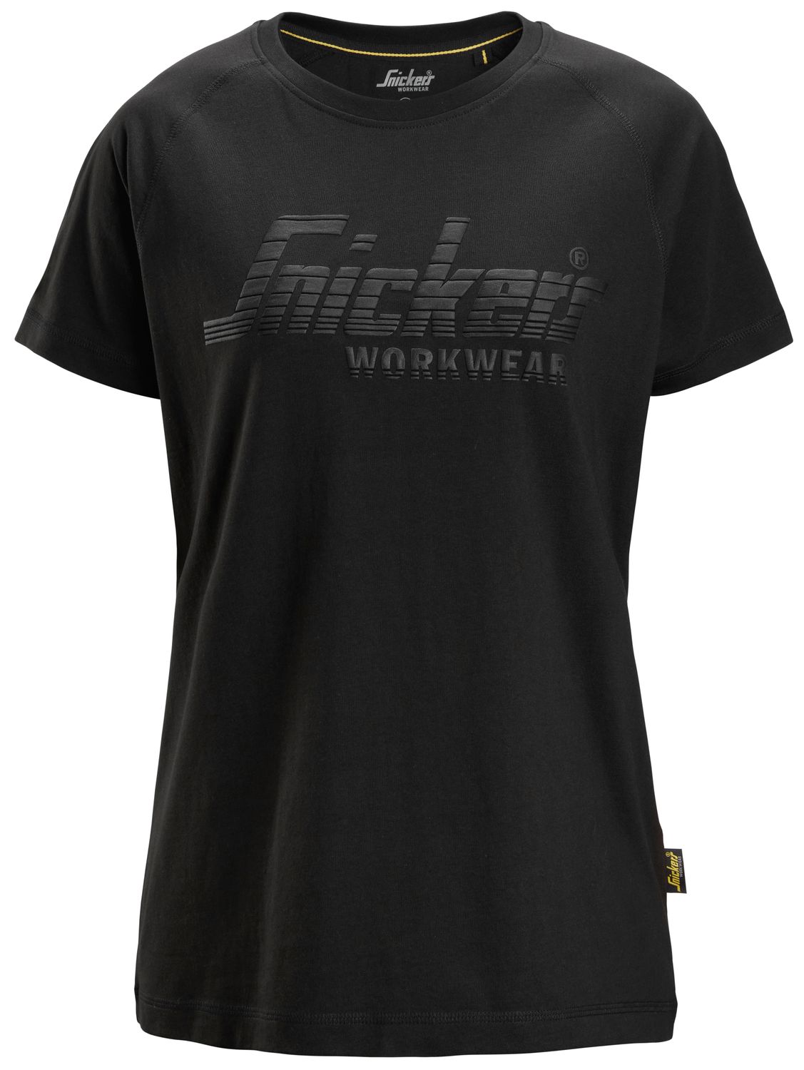 2597 T-skjorte med logo for dame, FARGE: 0400 - Black, STØRRELSE: STR: XS