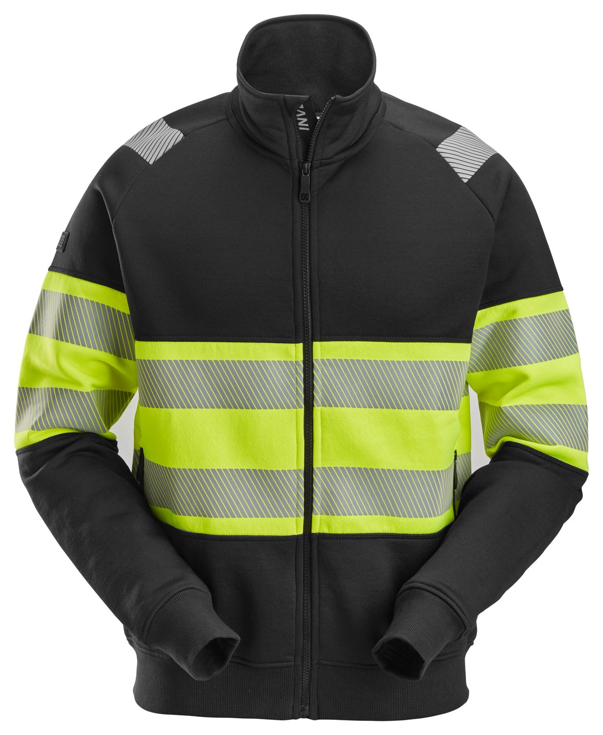 2834 High-Vis Jakke, Klasse 1, FARGE: 0466 - Black\High Visibility Yellow, STØRRELSE: STR: XS