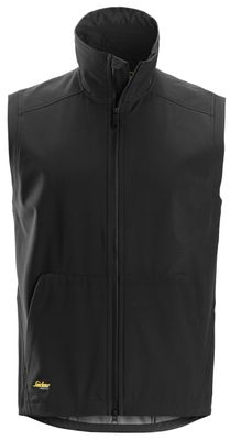 AllroundWork, Vindtett softshellvest, FARGE: 0400 - Black, STØRRELSE: STR: XS