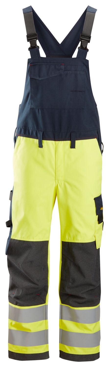 6060 ProtecWork, Flammehemmende Snekkerbukse, Klasse 2, FARGE: 6695 - High Visibility Yellow\Navy, STØRRELSE: GUL/BLÅ STR: 044