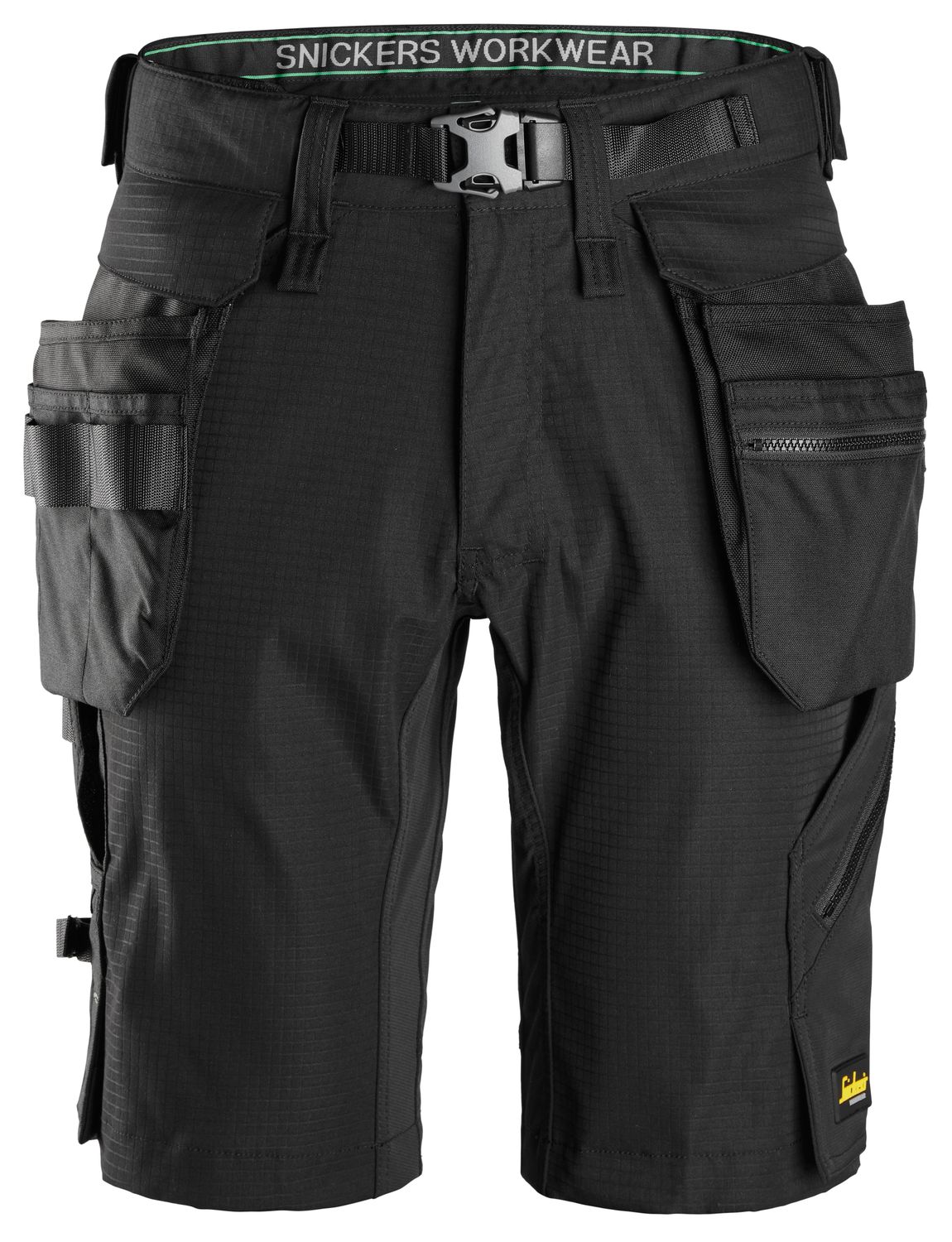 6172 FlexiWork, Shorts med avtakbare hylsterlommer, FARGE: 0404 - Black, STØRRELSE: STR: 44