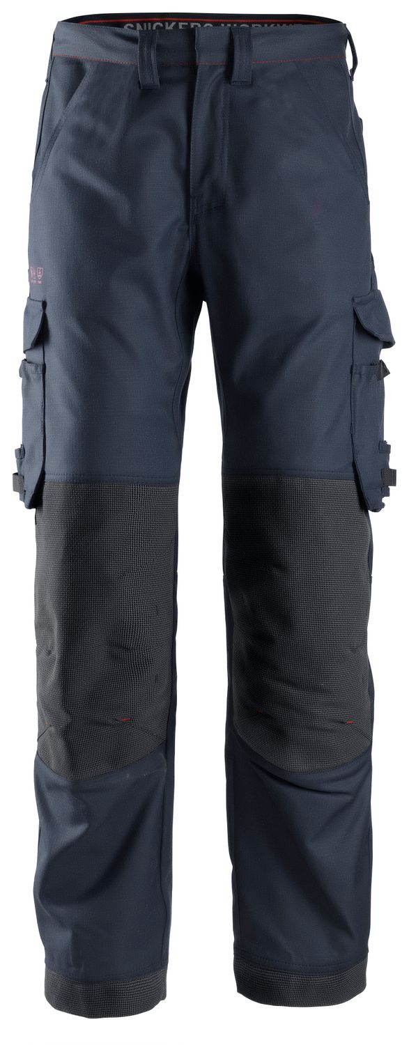 6362 ProtecWork, Flammehemmende Arbeidsbukse med like benlommer, FARGE: 9500 - Navy, STØRRELSE: STR: 44