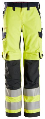 ProtecWork, Flammehemmende Arbeidsbukse for dame, Klasse 2, FARGE: 6695 - High Visibility Yellow\Navy, STØRRELSE: STR: 17