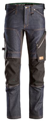 FlexiWork+, Arbeidsbukse denim, FARGE: 6504 - Denim - Black (1), STØRRELSE: STR: 044