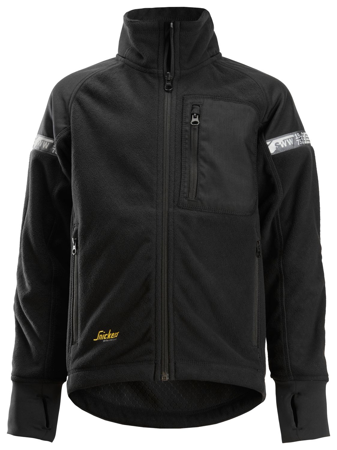 AllroundWork, Vindtett jakke for barn, FARGE: 0404 - Black, STØRRELSE: STR: 98/104