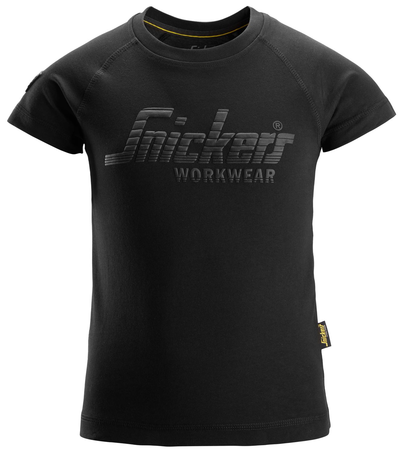 7514 T-skjorte med logo til barn, FARGE: 0400 - Black, STØRRELSE: STR: 98/104