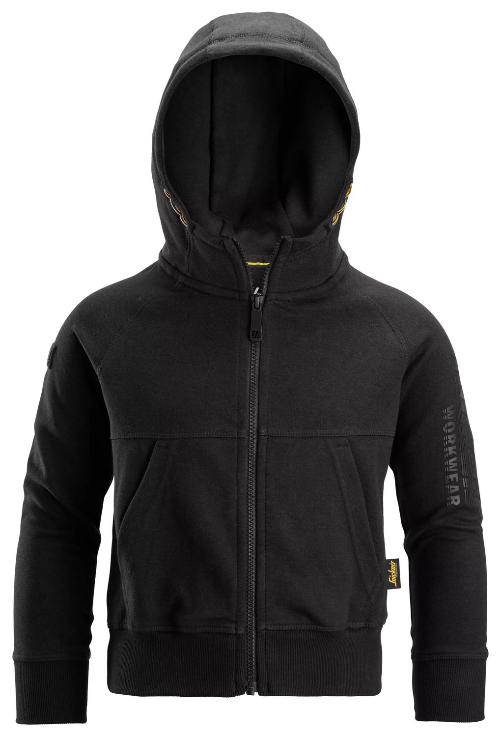 7512 Hettejakke med logo til barn, FARGE: 0400 - Black, STØRRELSE: STR: 98/104