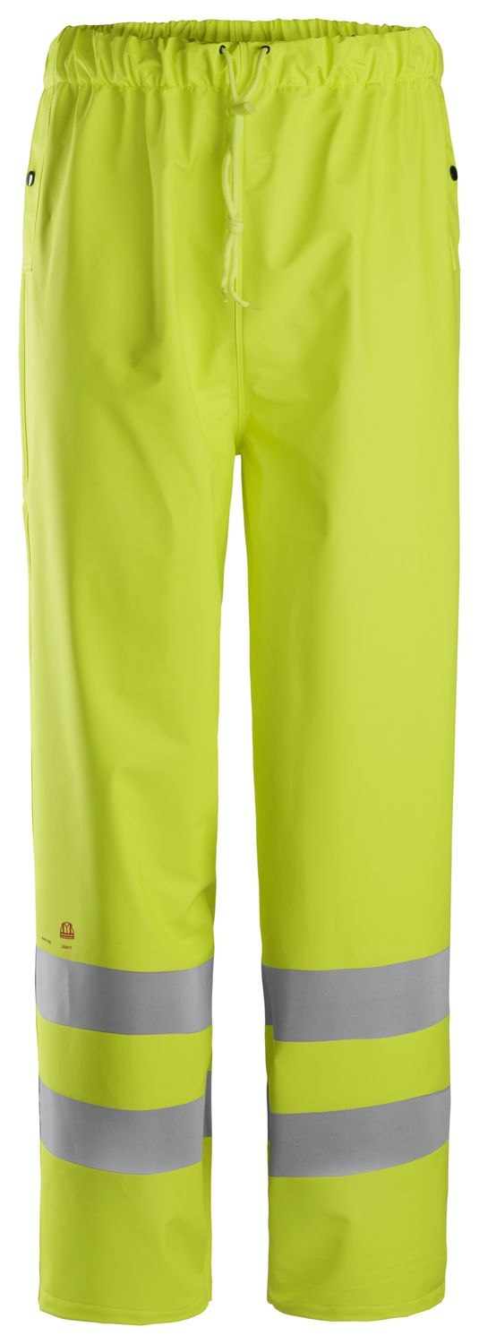 8267 ProtecWork, Flammehemmende PU-regnbukse, Klasse 2, FARGE: 6600 - High Visibility Yellow, STØRRELSE: STR: XS