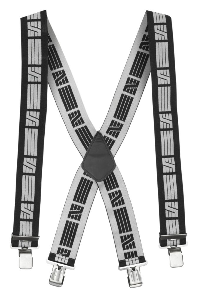 9050 Elastiske bukseseler, FARGE: 0418 - Black\Grey