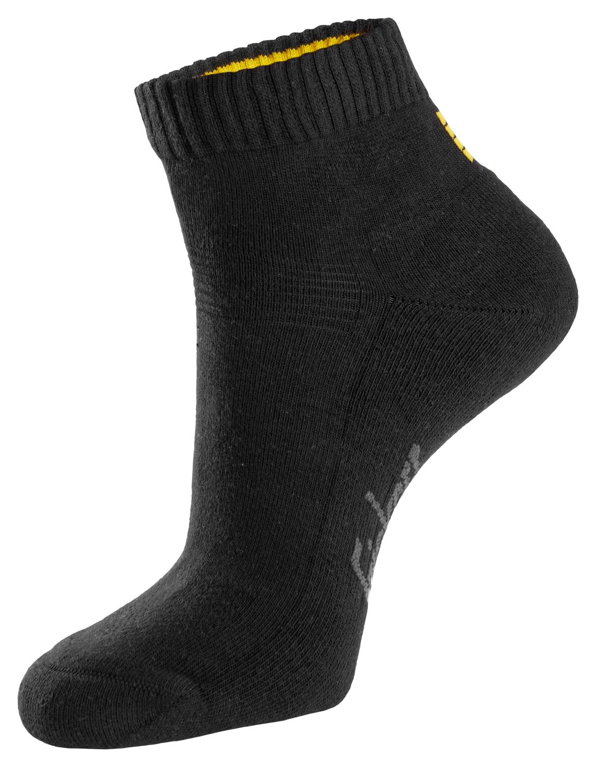 9221 Lave bomullssokker, 3-pakning, FARGE: 0400 - Black, STØRRELSE: STR: 37-40