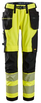 6943 High-Vis Stretchbukse med hylsterlommer, Klasse 2